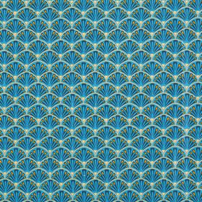Gecoate katoen verfijnde onderwerpen – blauw, 