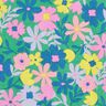 Gecoate katoen Pastelbloemen | Poppy Fabrics – grasgroen/roze,  thumbnail number 7