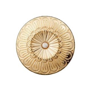 Metaal/strassknoop oogje – goud, 