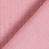 Katoenen mousseline verspreide gouden vlekken – roze/goud,  thumbnail number 4