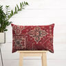 Decostof Half panama Kelim tapijt – karmijnrood,  thumbnail number 8