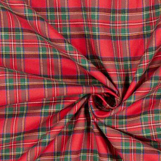 Katoenflanel Schotse ruit Glenside – rood, 