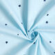 GOTS Katoenpopeline skribbel-look sterren | Tula – lichtblauw,  thumbnail number 3