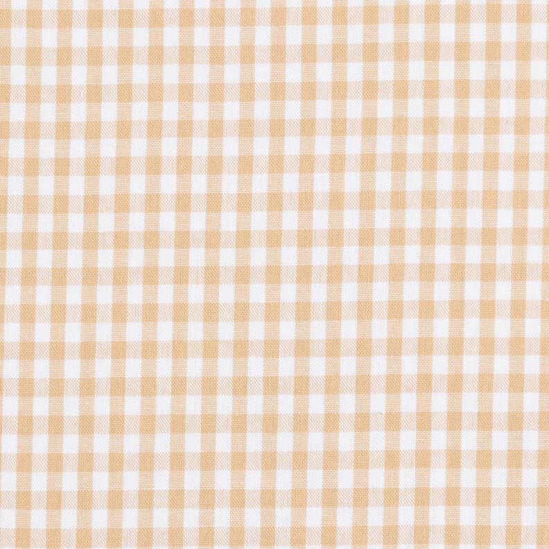 Katoenen stof Popeline Vichy ruit – beige,  image number 1