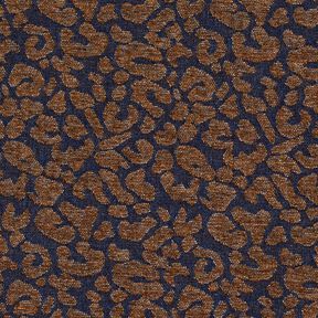 Broekstof denimlook luipaardprint – middelbruin/nachtblauw, 