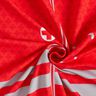 French Terry Panel Spoedarts zijn | Stoff&Liebe – rood/zilvergrijs,  thumbnail number 3
