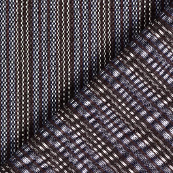 Overhemdenstof brede en smalle strepen – blauw/anthraciet,  image number 4