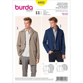 Herenmantel / -jas, Burda 6932, 