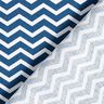 Katoenen stof Cretonne Zigzag – marineblauw/wit,  thumbnail number 5