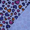 Sweatshirt geruwd kleurrijke harten | Poppy Fabrics – staalblauw,  thumbnail number 4