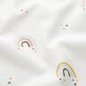 Katoenpopeline Regenboogsterrendouche – ivoor,  thumbnail number 2