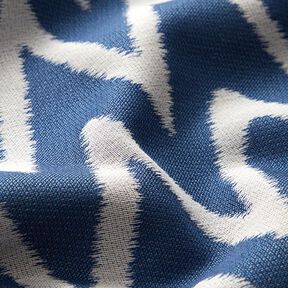 Outdoorstof jacquard Ikat patroon – blauw, 