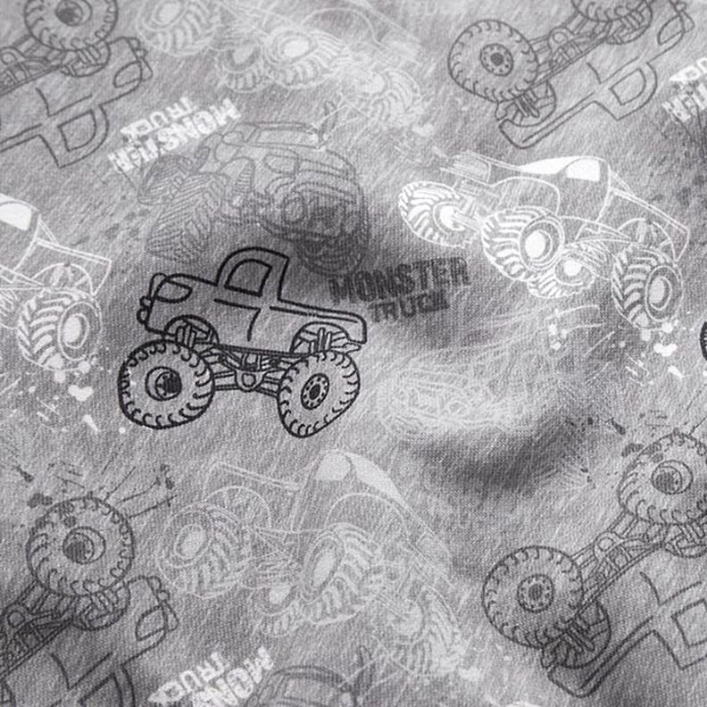 Sweatshirt geruwd Monstertrucks Mix – grijs,  image number 2