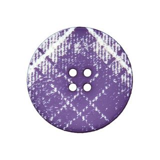 Mantelknoop Schotse ruit – lila, 