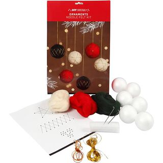Materiaalset Kerstballen [ 6 Stuk ], 