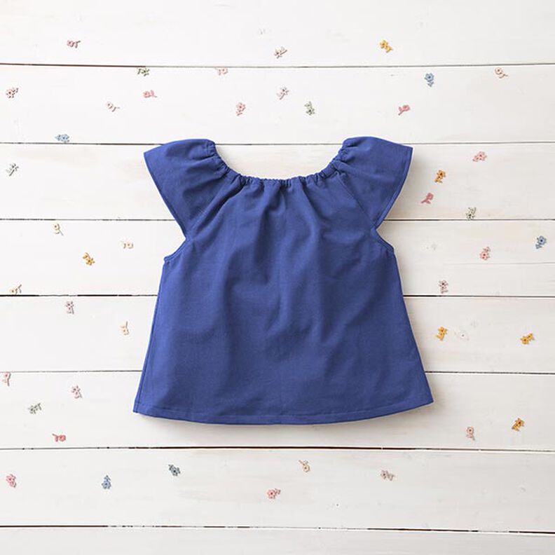 Katoenjersey medium effen – indigo,  image number 7