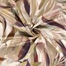 Stretch velours bladweefsel – mocca/bordeauxrood,  thumbnail number 3