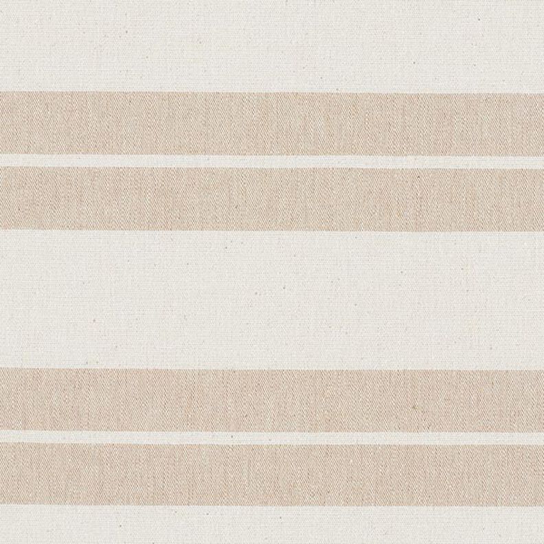 Decostof canvas gemengde strepen gerecycled – beige,  image number 1
