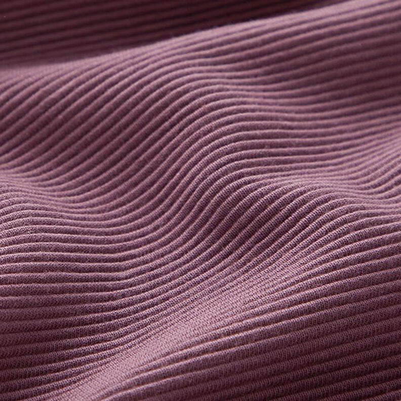 Ottomaanse ribjersey effen – aubergine,  image number 3