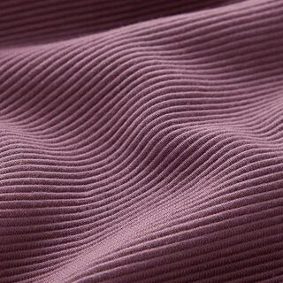 Ottomaanse ribjersey effen – aubergine, 