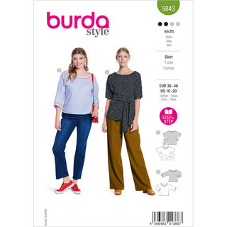 Shirt | Burda 5843 | 36-46, 