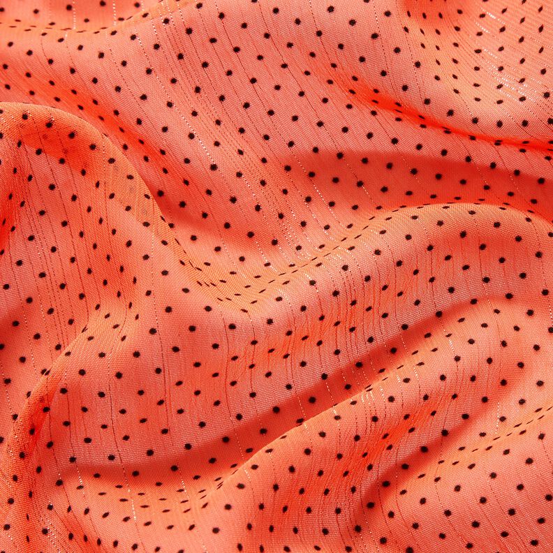Chiffon glitterstrepen en stippen – oranje,  image number 2