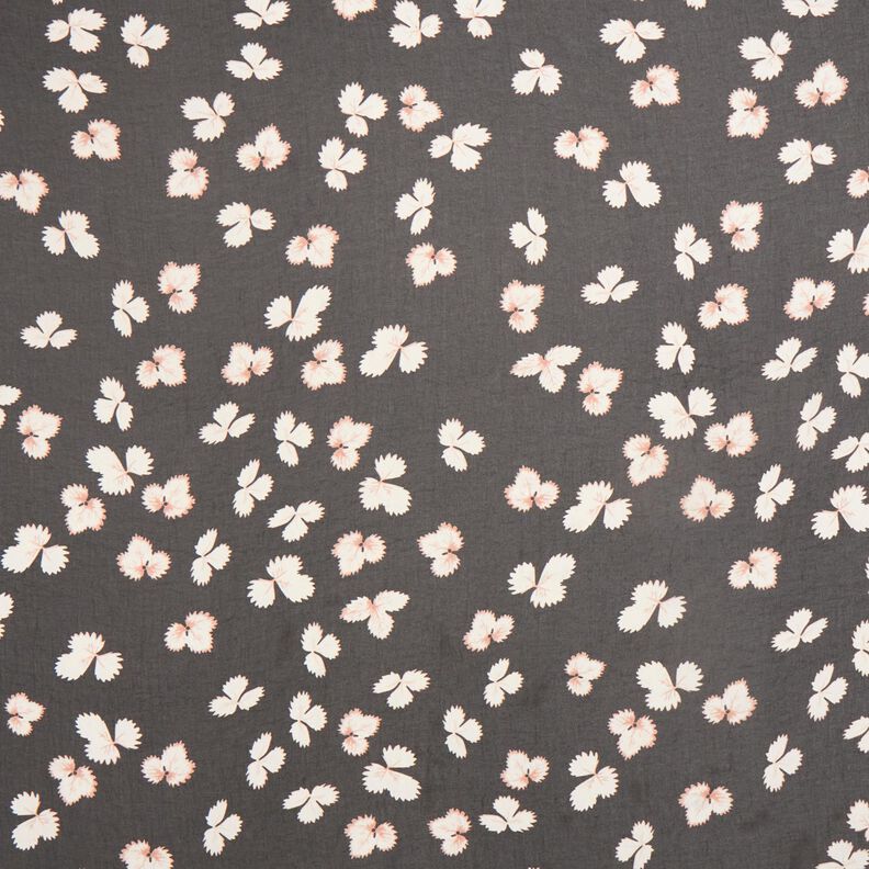 Chiffon bladeren – zwart/wit,  image number 1