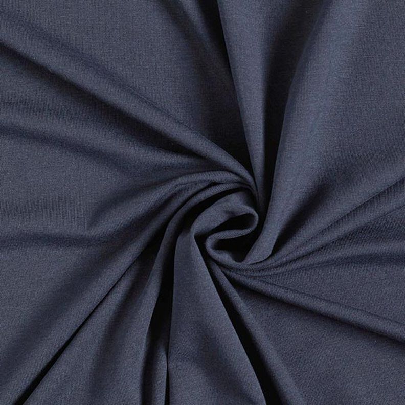 Bamboe Viscosejersey Effen – marineblauw,  image number 1