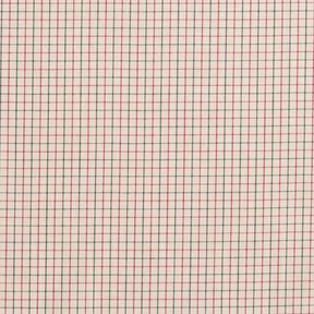 Overhemdenstof fijne ruit – beige/marineblauw, 