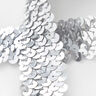 Elastisch paillettenband [30 mm] – zilver,  thumbnail number 2