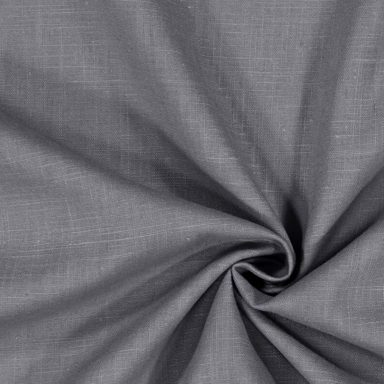 Linnen stof Ramee mix medium – grijs,  image number 1