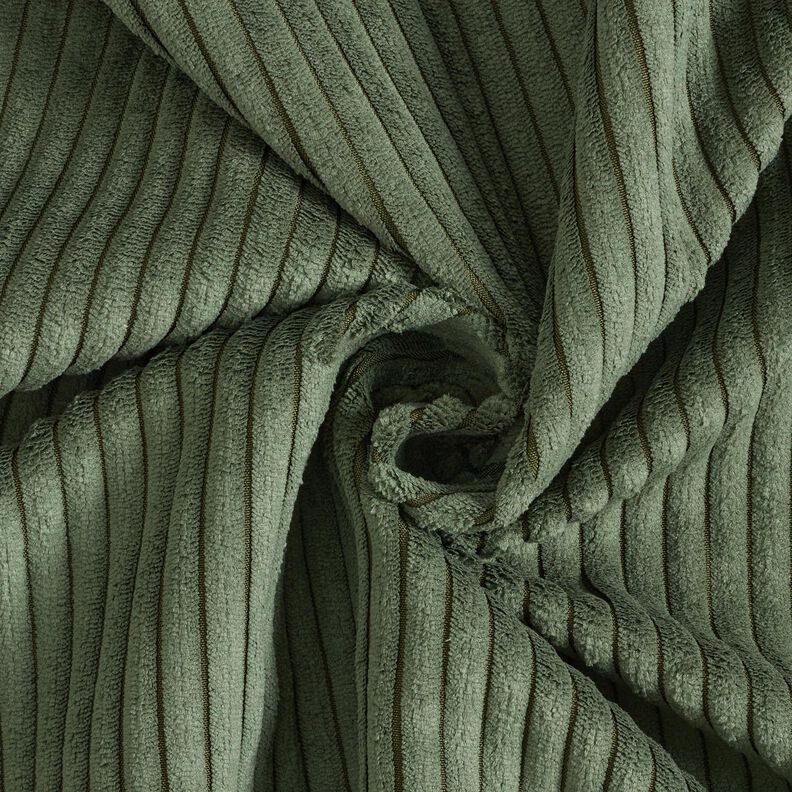 Bekledingsstof zacht corduroy – donkergrenen,  image number 1