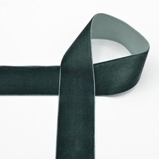 Fluweelband Effen [36 mm] – donkergroen, 
