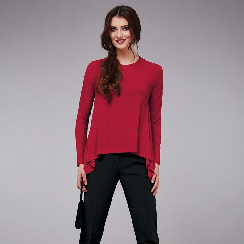 Viscose Stretch Effen – zwart,  image number 7