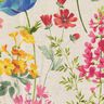 Decostof Half panama Weidebloemen – natuur/framboos,  thumbnail number 5