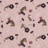 Katoenjersey Paardenkoppen – roze,  thumbnail number 1