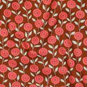 Katoenpopeline Zomerbloemen| Poppy Fabrics – kreeft/brons, 