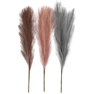 Pampasgras, 50cm [3stuks] – oudroze/grijs, 