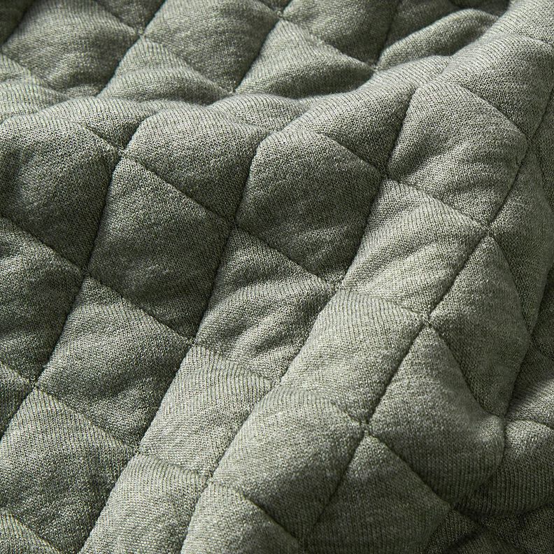 Gewatteerde jersey ruiten – donkergrenen,  image number 2