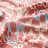 Crêpe satijn abstracte bloemblaadjes – oudroze/creme,  thumbnail number 2