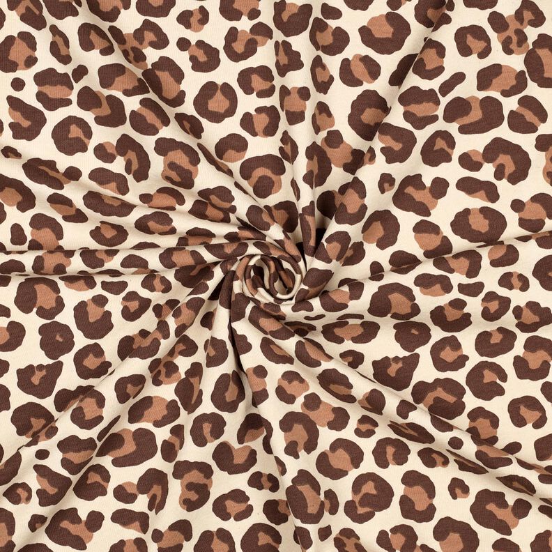 Sweatshirt geruwd eekhoorntjes | Poppy Fabrics – creme/donkerbruin, image number 3