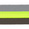 Tassenband neon [ 40 mm ] – neongeel/grijs,  thumbnail number 4