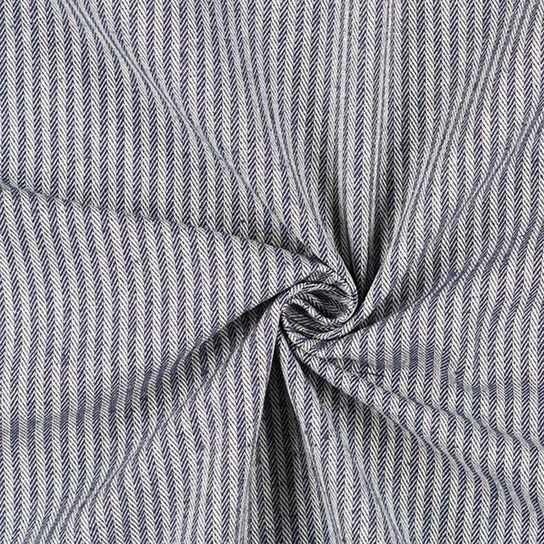Meubelstof jacquard strip – blauw,  image number 2