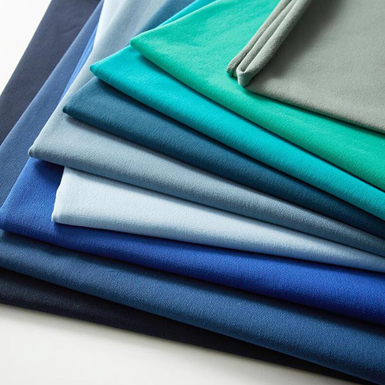 Lichte French Terry effen – zwart blauw, image number 8