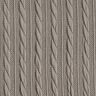 Tricot Cloqué Kabelsteekpatroon – zijdegrijs,  thumbnail number 1
