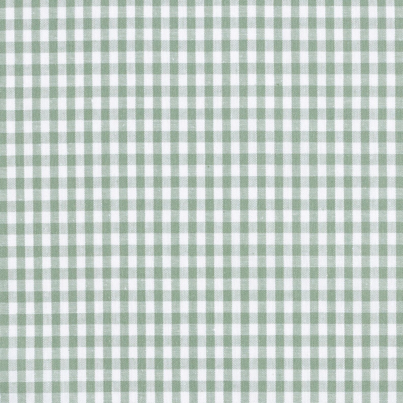 Katoenen stof Vichy ruit 0,5 cm – salie/wit,  image number 1