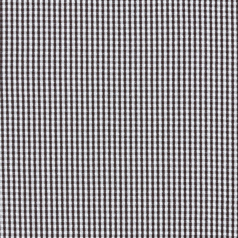 Seersucker vichyruit – zwart/wit,  image number 1