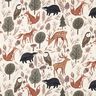 Sweatshirt geruwd Dieren in het bos Digitaal printen | Poppy Fabrics – ecru,  thumbnail number 1