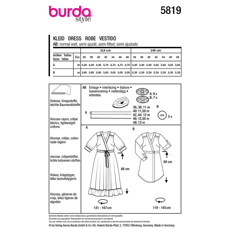 Jurk | Burda 5819| 36-48,  image number 9