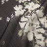 Chiffon glinsterende naaldstrepen in batik-look – zwart/wit,  thumbnail number 3
